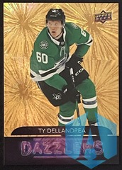 2020-21 Upper Deck #DZ-67 Ty Dellandrea Dazzlers Orange Dallas Stars